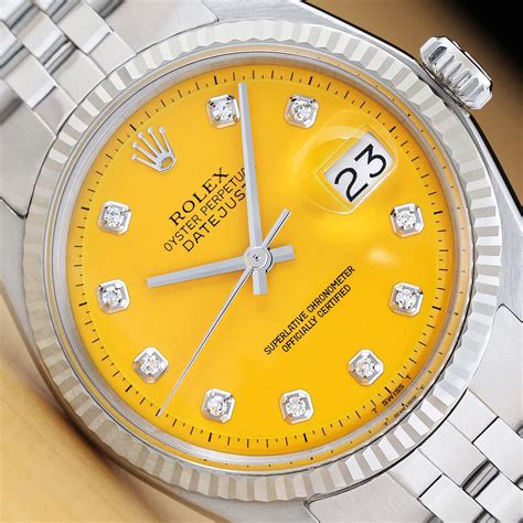 rolex madreperlato giallo